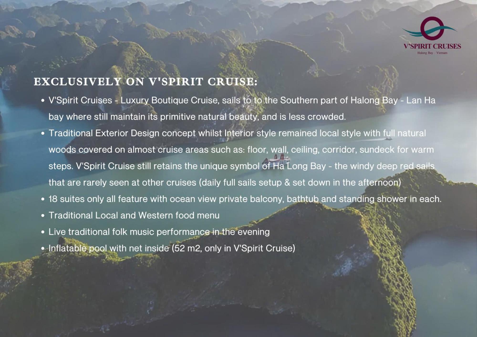 Hotel V'Spirit Cruise Ha Long Exteriér fotografie